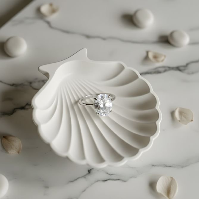 Clear Quartz (cut piece) Ring